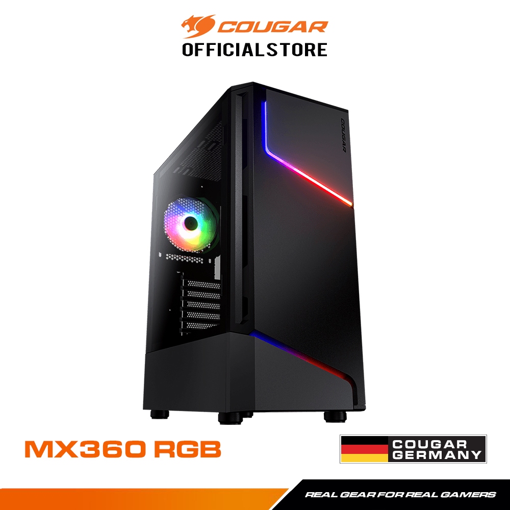 COUGAR - PC CASE ATX MX360 RGB รับประกันสินค้า 1 ปี