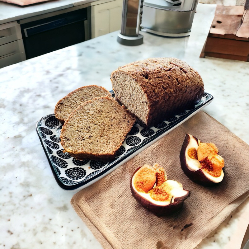 4AF ขนมปังวีแกนคีโตมะเดื่อแห้ง Vegan Keto Gluten-Free Bread with Dried Figs