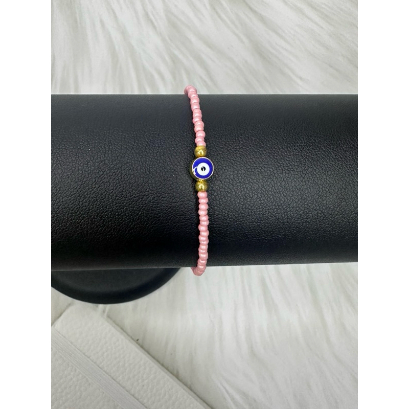 📌มูมาแล้ว  สร้อยข้อมือ Evil Eye 🧿 เครื่องรางของแท้จากตุรกี สายโซ่ปรับขนาดได้ - รูปที่ 6