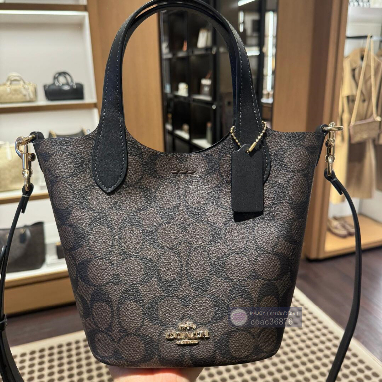 【พร้อมส่ง】แท้💯% outlet Hanna Bucket 7.6 นิ้ว กระเป๋าใส่ตะกร้าผัก กระเป๋าสะพายสตรี กระเป๋าถือแบบใหม่