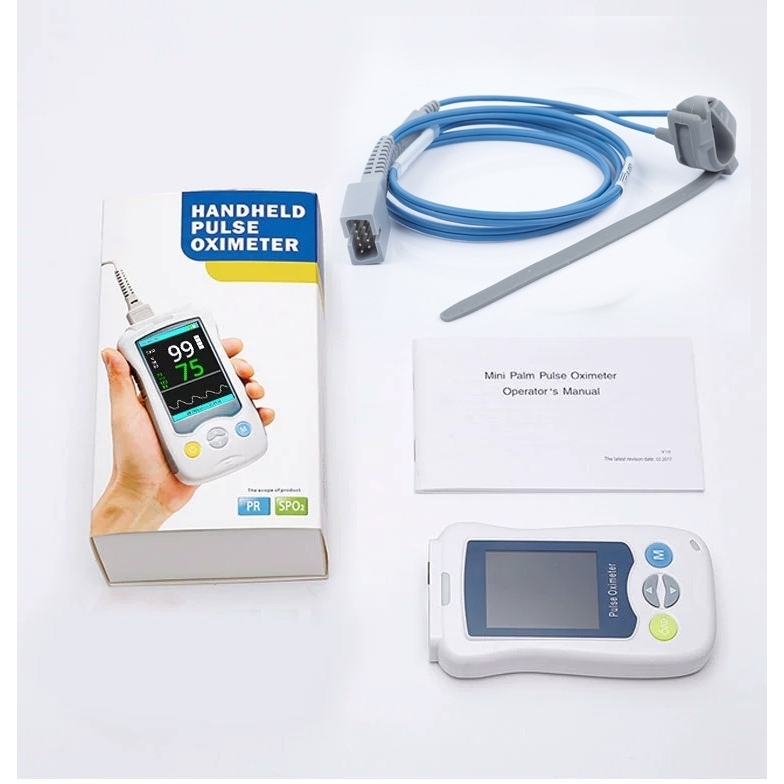 เครื่องวัดออกซิเจนในเลือด แบบโรงพยาบาล Handheld Pulse Oximeter Monitoring YONKER รุ่น YK-820miniA ผู