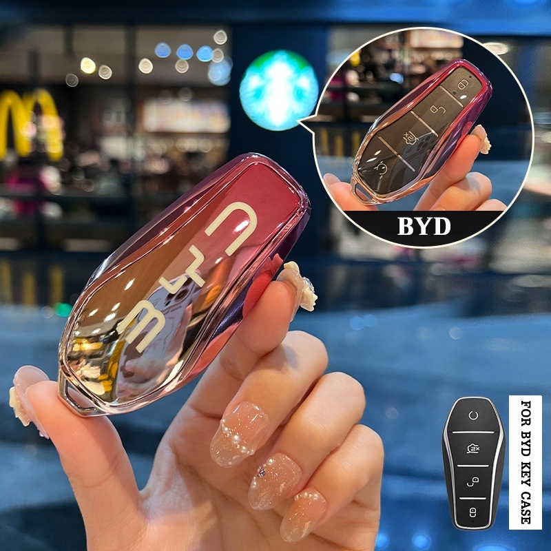 เคสกุญแจรถยนต์byd dolphin byd atto3 seal sealion 6พวงกุญแจรถยนต์ ปลอกกุญแจรถยนต์