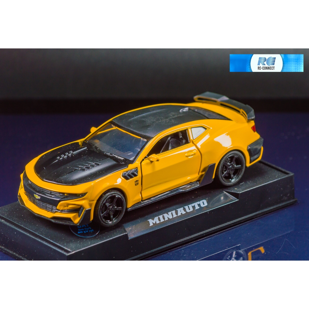 โมเดลรถยนต์ เชฟโรเลต คามาโร่ บัมเบิ้ลบี ของเล่น MINIAUTO TOP MODEL 1:32 Chevrolet Camaro Bumblebee M