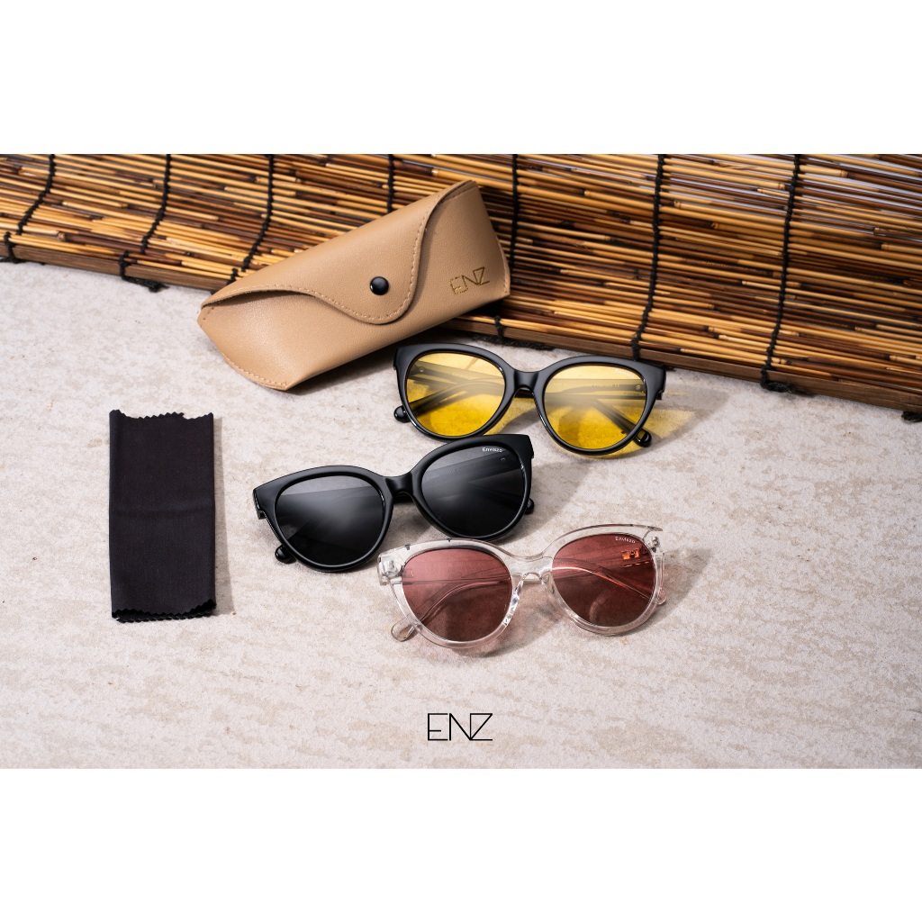 ENVISZO ES1014 Queen แว่นกันแดด Polarized ตัดแสงสะท้อน กันUV100% พร้อมกล่องและผ้า