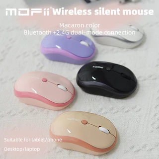 (เมาส์ปุ่มเงียบ)MOFii M5DM Bluetooth + 2.4Ghz Dual Mode Mouseเม้าส์สองระบบ รูปทรงพอดีมือ สีน่ารัก