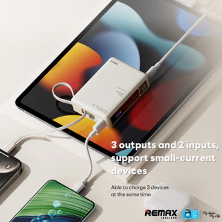 【 New CCC Certified 】 Remax Power Bank 10000mAh (RPP-86) - แบตสำรอง มีสายในตัว USB และ Type-C ชาร์จไว ขนาดกะทัดรัด