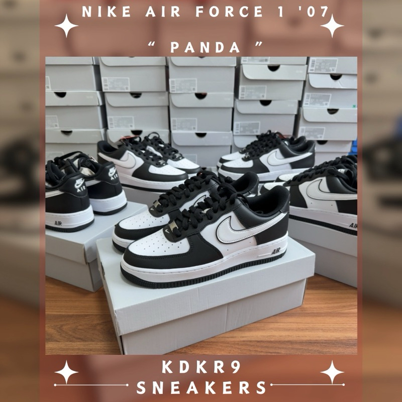 [ พร้อมส่ง ] Nike Air Force 1 Low Panda สีสุดเท่ห์ แต่งตัวง่าย เข้าทุกลุค ของแท้ 100%