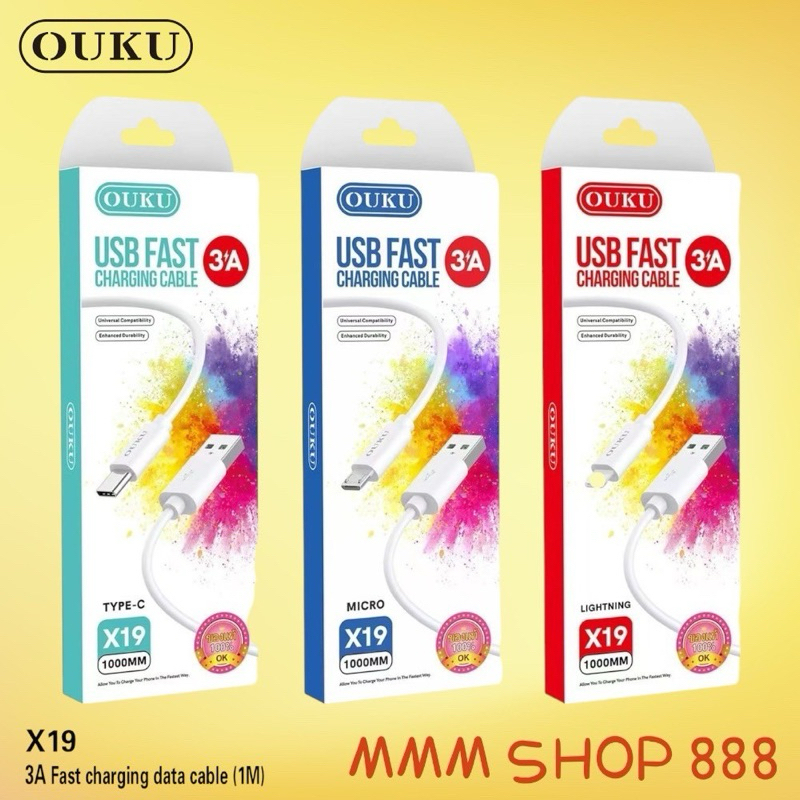 OUKU X19 สายชาร์จโทรศัพท์
