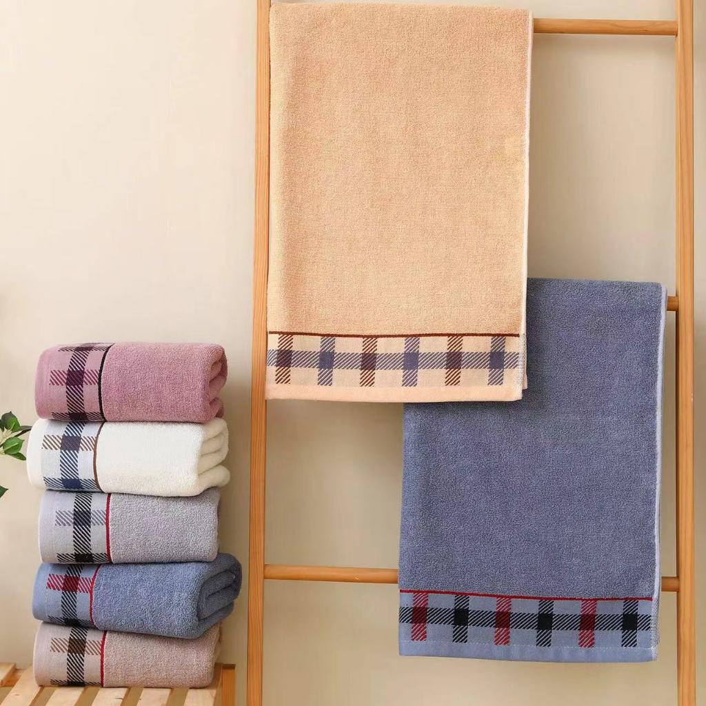 [ส่งเร็วพิเศษ!] ผ้าเช็ดตัว เนื้อผ้าหนาอย่างดี ผ้าcotton100% มี 4 สีขนาด (70*140cm)