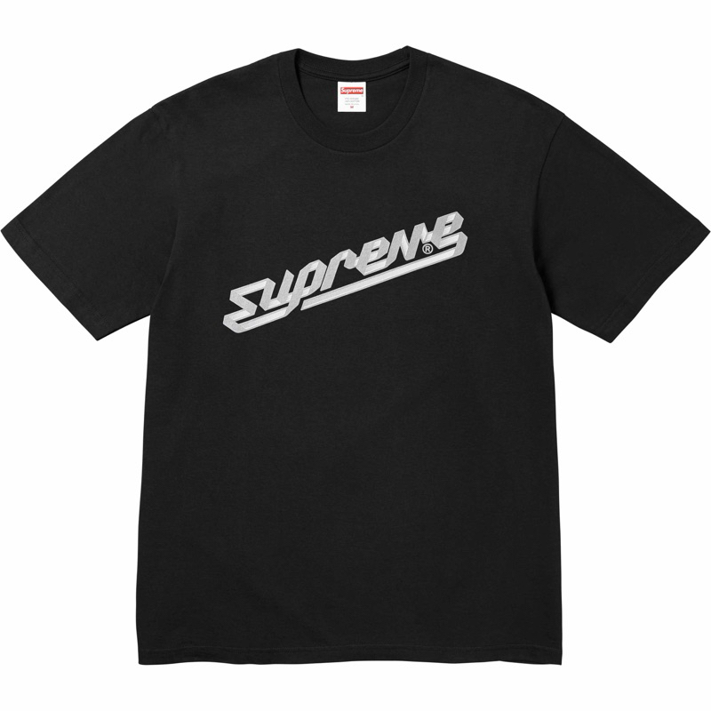 ใหม่พร้อมส่ง ของแท้ เสื้อยืด Supreme Banner Black Tee