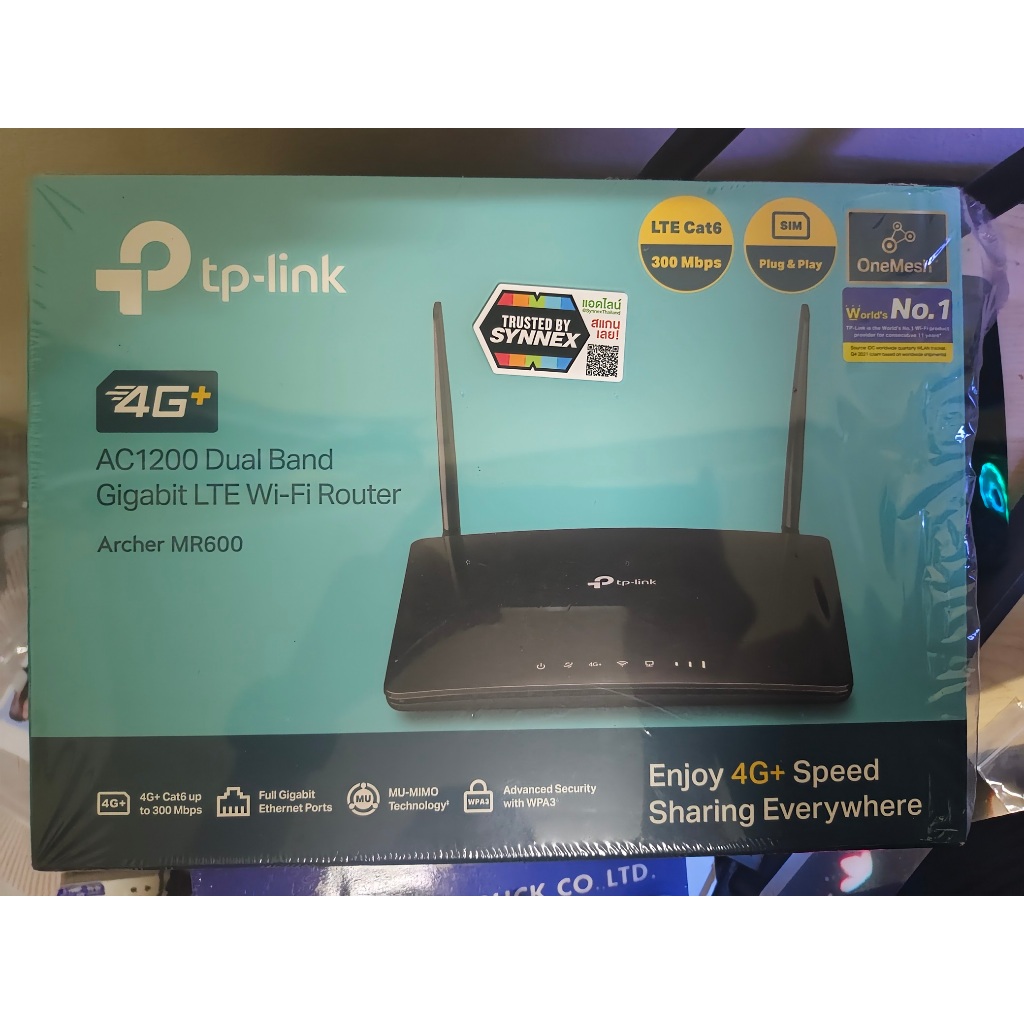 ⚡️เร้าเตอร์ใส่ซิม (มือสอง)⚡️ 4G+ TP-LINK (Archer MR600) AC1200 Wireless Dual Band Gigabit Router