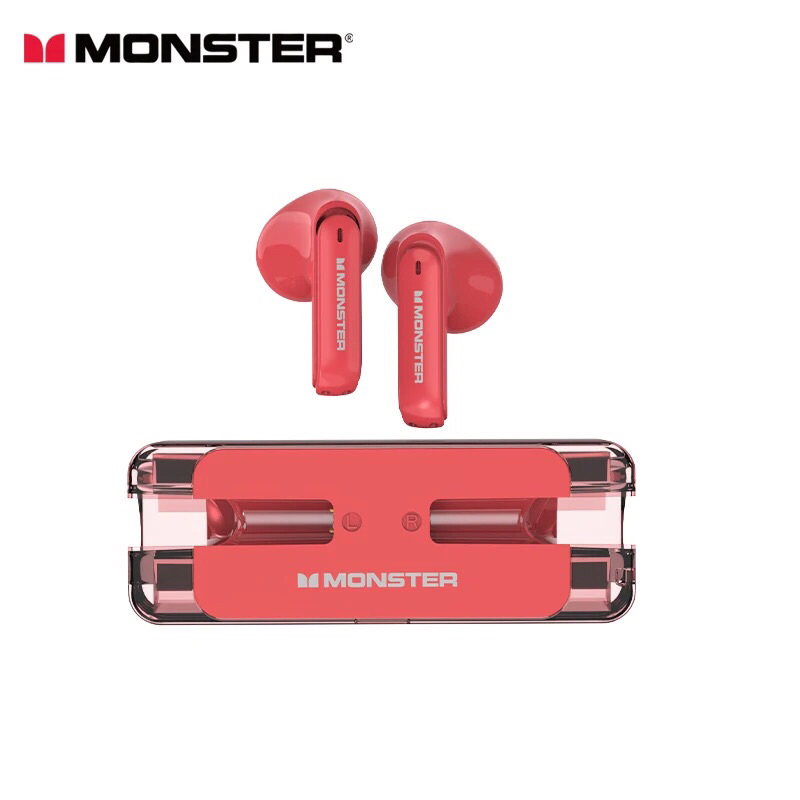 หูฟัง Monster XKT08 TWS หูฟังบลูทูธไร้สาย 5.3 HiFi ลดเสียงรบกวน ของแท้