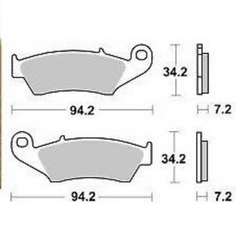ผ้าเบรค Daytona (หน้า) CRF250R/RX / CRF450RL, GASGAS, KX125/250, KX250F, RMZ250/450, WR250F/450F, YZ125/250, YZ250F/FX ราคา ถูกที่สุด ดีลบีเคเค แกลเลอรีภาพที่ 2