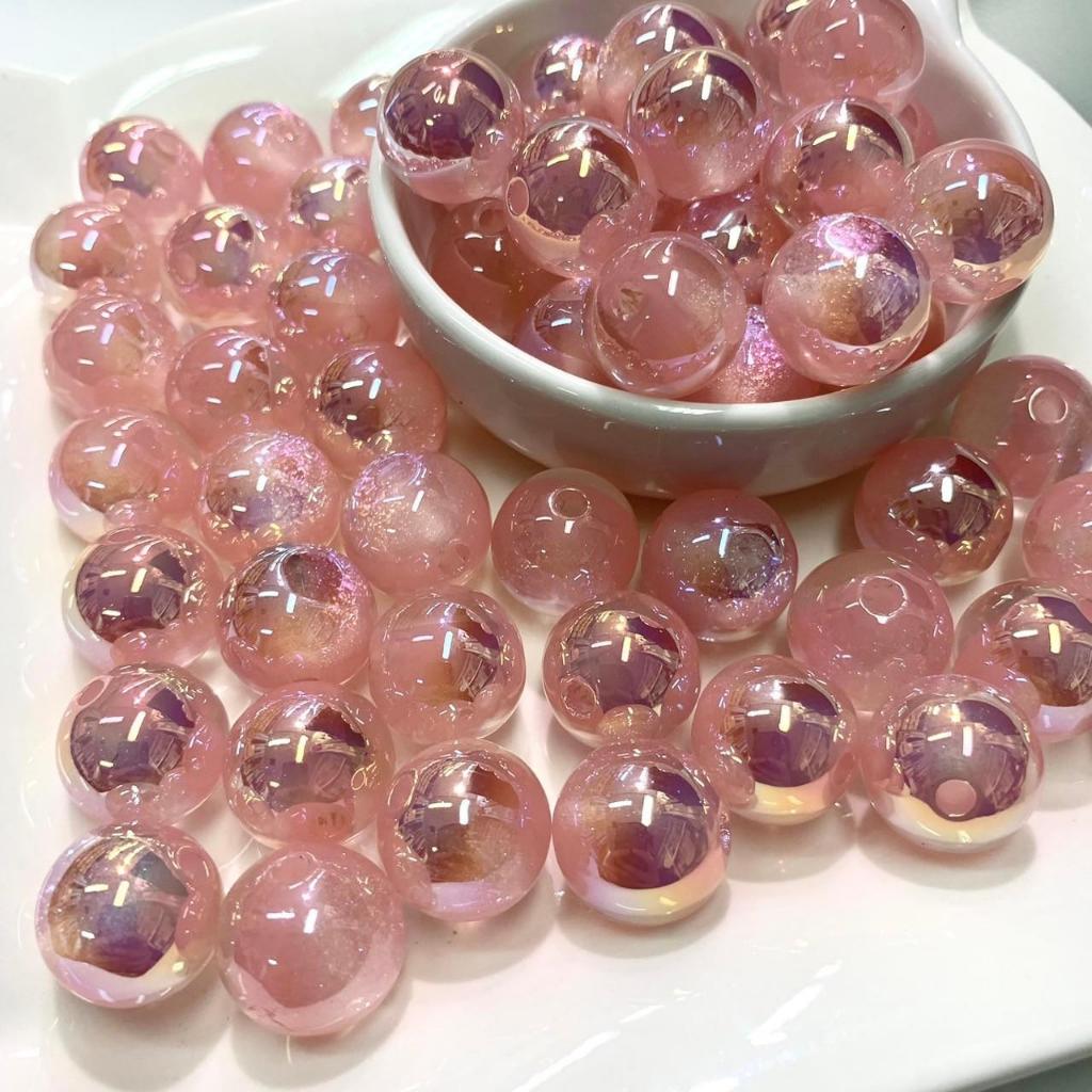 ลูกปัด ตาแมว เยลลี่ กาแลคซี่ เคลือบ UV ขนาด 16mm อุปกรณ์งานฝีมือ งานร้อย สร้อย กำไล นำโชค สายมู D IY