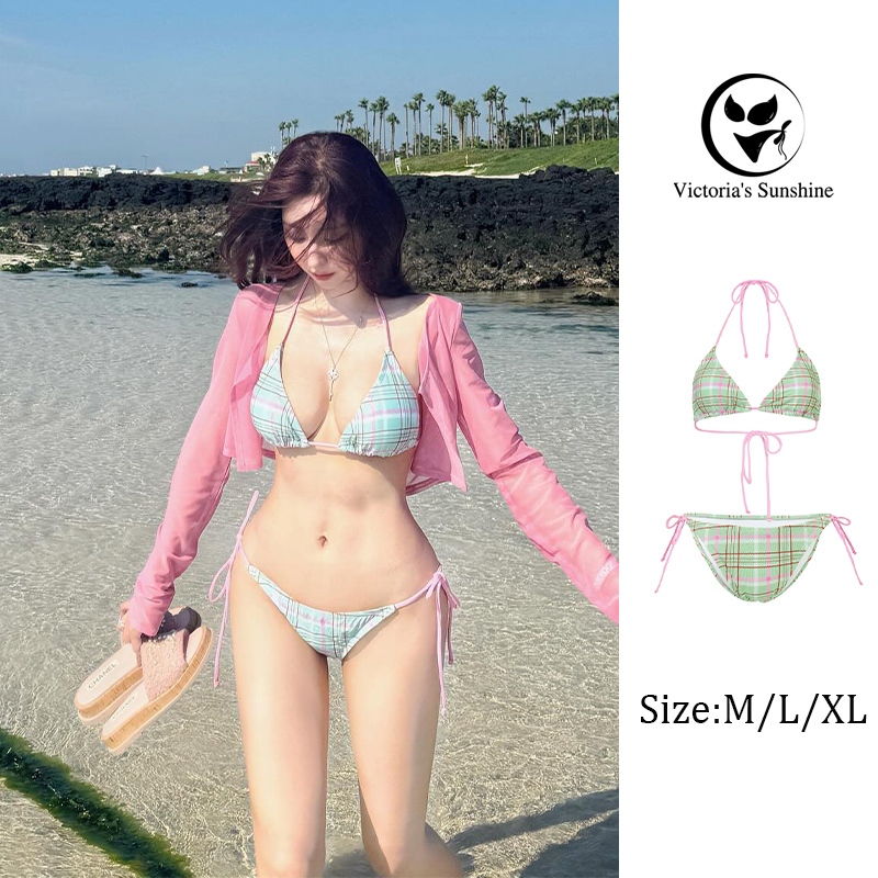 ชุดบิกีนี่ bikini sexy เซ็ต2ชิ้น ผูก เปิดหลัง รุ่นใหม่ beach#0410