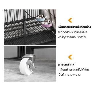 🐈Petorldog กรงแมว กรงแมวขนาดใหญ่ 2-4ชั้น คอนโดแมว กรงแมวคอนโด กรงสัตว์เลี้ยง มีล้อและบันได