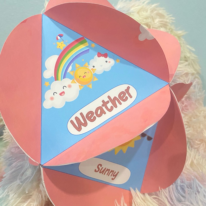 สื่อการสอนภาษาอังกฤษ สื่อมินิบอล หมวดสภาพอากาศ (Weather) 🌦️⛈️🌨️