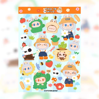 สติ๊กเกอร์ PVC ไดคัท กันน้ำ ลอกแล้วไม่ทิ้งคราบกาว สีชัด ติดทนนาน ขนาด A6 ลายการ์ตูนใหม่