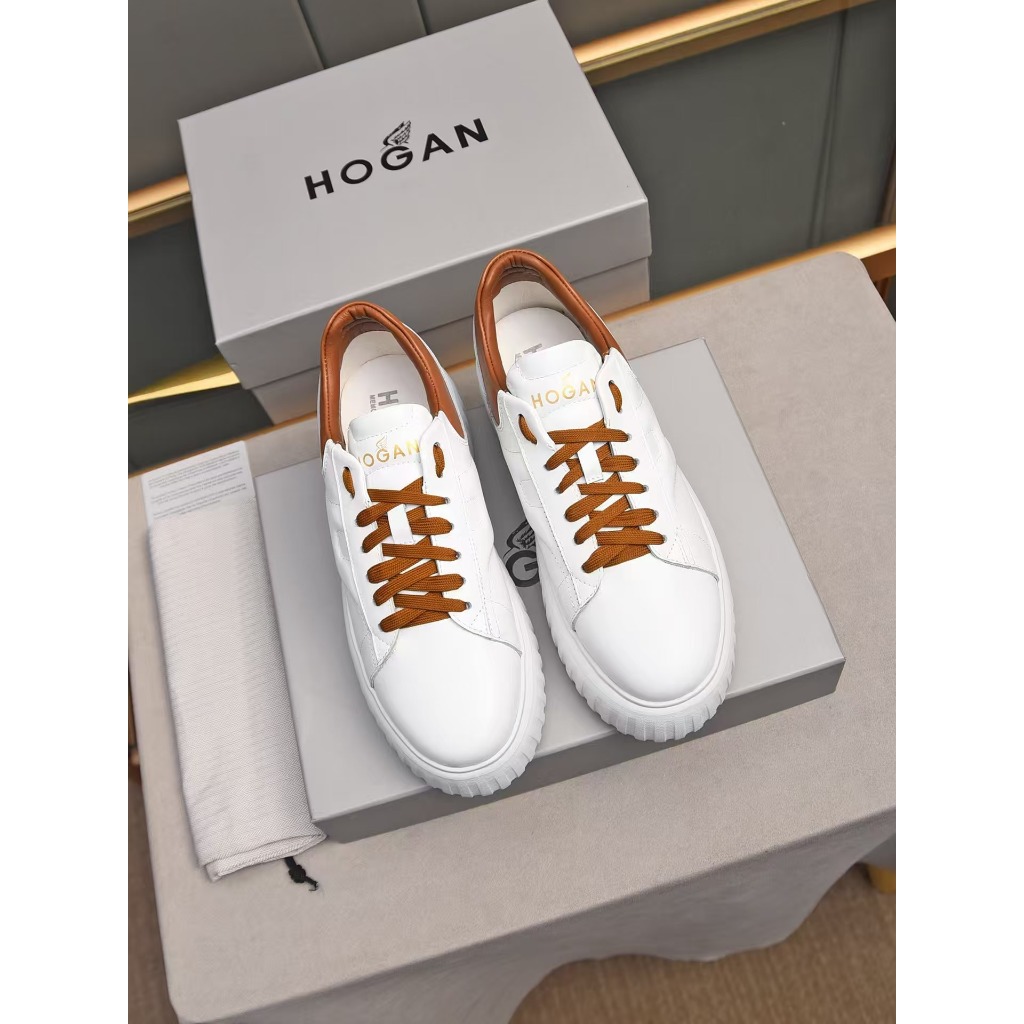 HOGAN รองเท้ากระดานสีรองเท้าหนาแต่เพียงผู้เดียวรองเท้าคุกกี้รองเท้ากีฬาบาสเกตบอลที่มีคุณภาพสูง