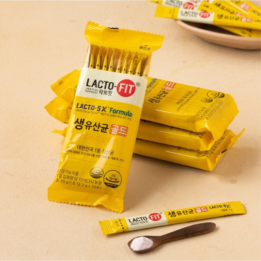 พร้อมส่ง 생유산균 골드 โพรไบโอติกส์ สำหรับผู้ใหญ่ Lacto-Fit Probiotic Gold