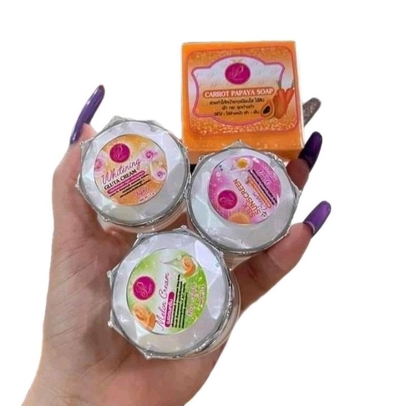 ขายแยก ครีมแพรวาไวท์ Praewa White ขนาด12g. (ครีมเมล่อน/ครีมกลูต้า/ครีมกันแดด)
