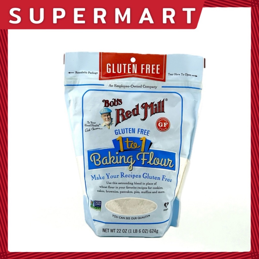 SUPERMART  bob's Gluten free 1-1 baking flour 22 oz.#1101249