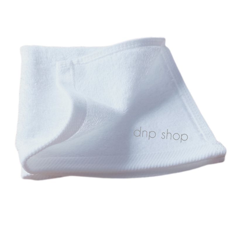 ผ้าขนหนู เช็ดหน้า เช็ดมือโรงแรม Cotton 100% สีขาว ขนาด 12" x 12"  (1.5 ปอนด์)