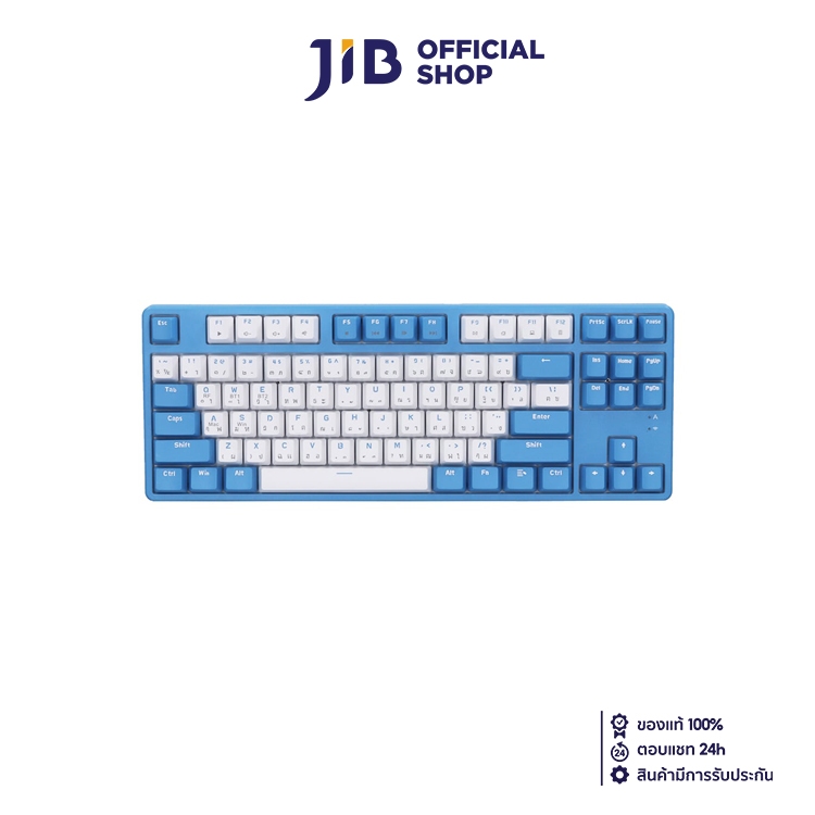 WIRELESS KEYBOARD (คีย์บอร์ดไร้สาย) AJAZZ AK871 (BLUE ISLAND) (BLUE SWITCH NON-BACKLIT EN/TH)