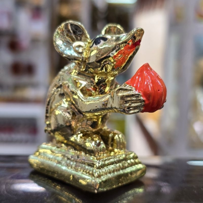 A&R Tewa Bucha หนูมุสิกะแบบอินเดีย_ตัวละ_ชุบหุ้มทอง_เล็ก - รูปที่ 2