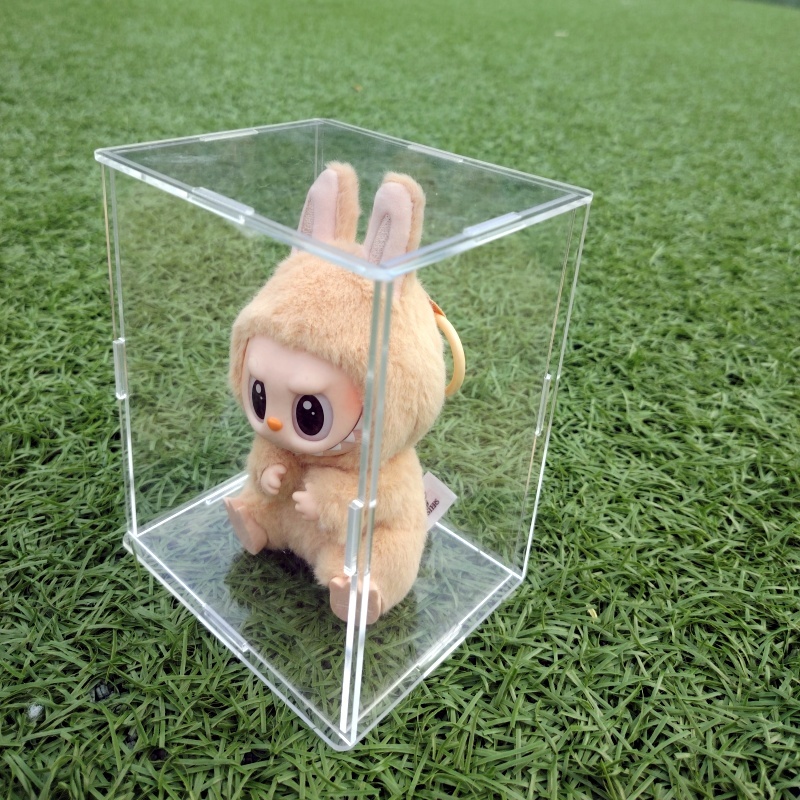 กล่องอะคริลิค v2 have a seat labubu กล่องใส่ลาบูบู้ มาการองv2 ซ้อนทับได้（only box）