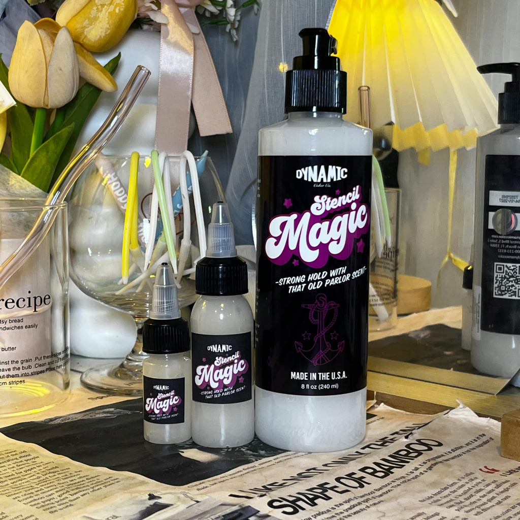 น้ำยาลอกลายDynamic Stencil magic USA แท้ สำหรับลอกลายงานสักแบ่ง ขนาด 10 ml./30 ml.