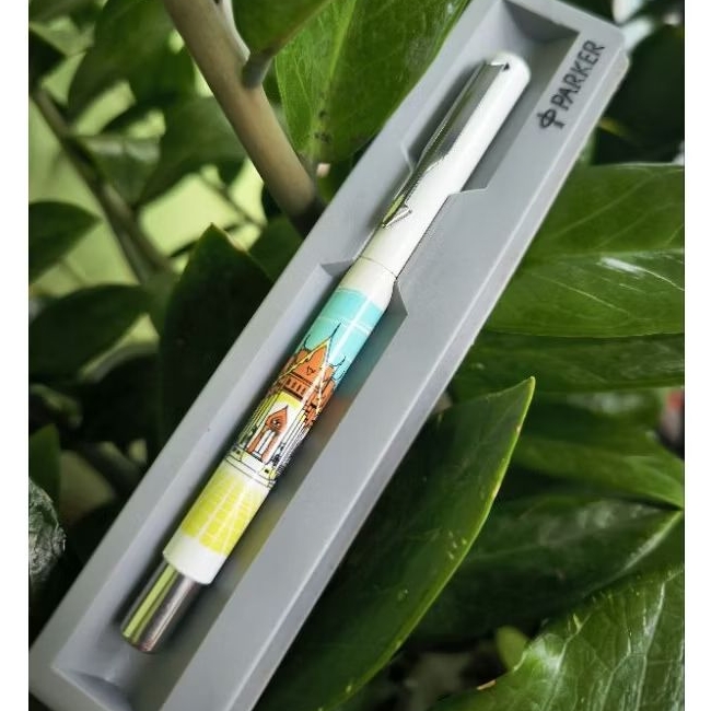 PARKER ปากกาโรลเลอร์บอล PARKER QUINKรุ่น Limited Edition  วัดเบญจบพิตร/เสาชิงช้า/วัดภูเขาทองของแท้