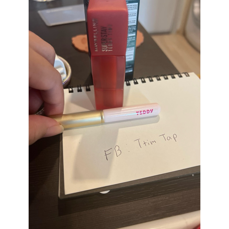 MEBELLINE SUPERSTAY TEDDY TINT + แปรงเบลน #75 LATTE TO GO