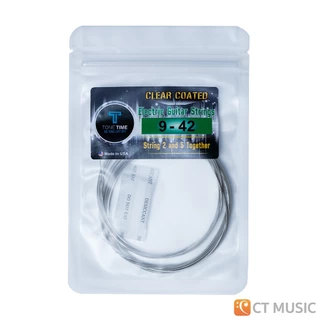 สายกีตาร์ไฟฟ้า ToneTime Clear Coated เบอร์ 09-42/10-46 Electric Guitar String