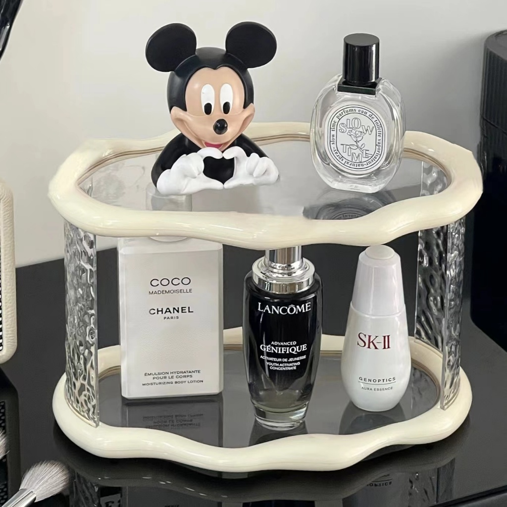 เครื่องสำอางค์ ชั้นวางแก้ว ชั้นวางของ ชั้นวางแก้ว ที่วางน้ำหอมสำหรับตกแต่งบ้าน ของแต่งโต๊ะ Onesuper - รูปที่ 7