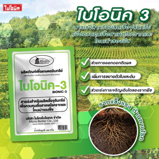Bionic ไบโอนิค (พด.3) 100กรัม* สารเร่ง 3 สารเร่งทำเชื้อจุลินทรีย์ โรคราก โคนเน่า ไตรโคเดอร์ม่า