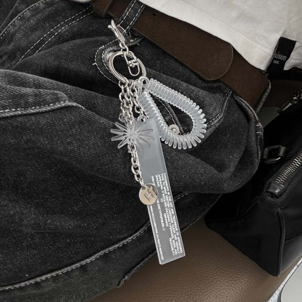 HOLLY.CASESTORE: HEJ, TYPO KEYRING พวงกุญแจ พร้อม SET แท็กอะคริลิคและไอเทมตกแต่ง