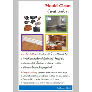 ฆ่าเชื้อรา กำจัดเชื้อรา กระเป๋า ตู้เสื้อผ้า เฟอร์นิเจอร์ ไม้ ขึ้นรา น้ำยา ขจัดเชื้อรา Mould Clean
