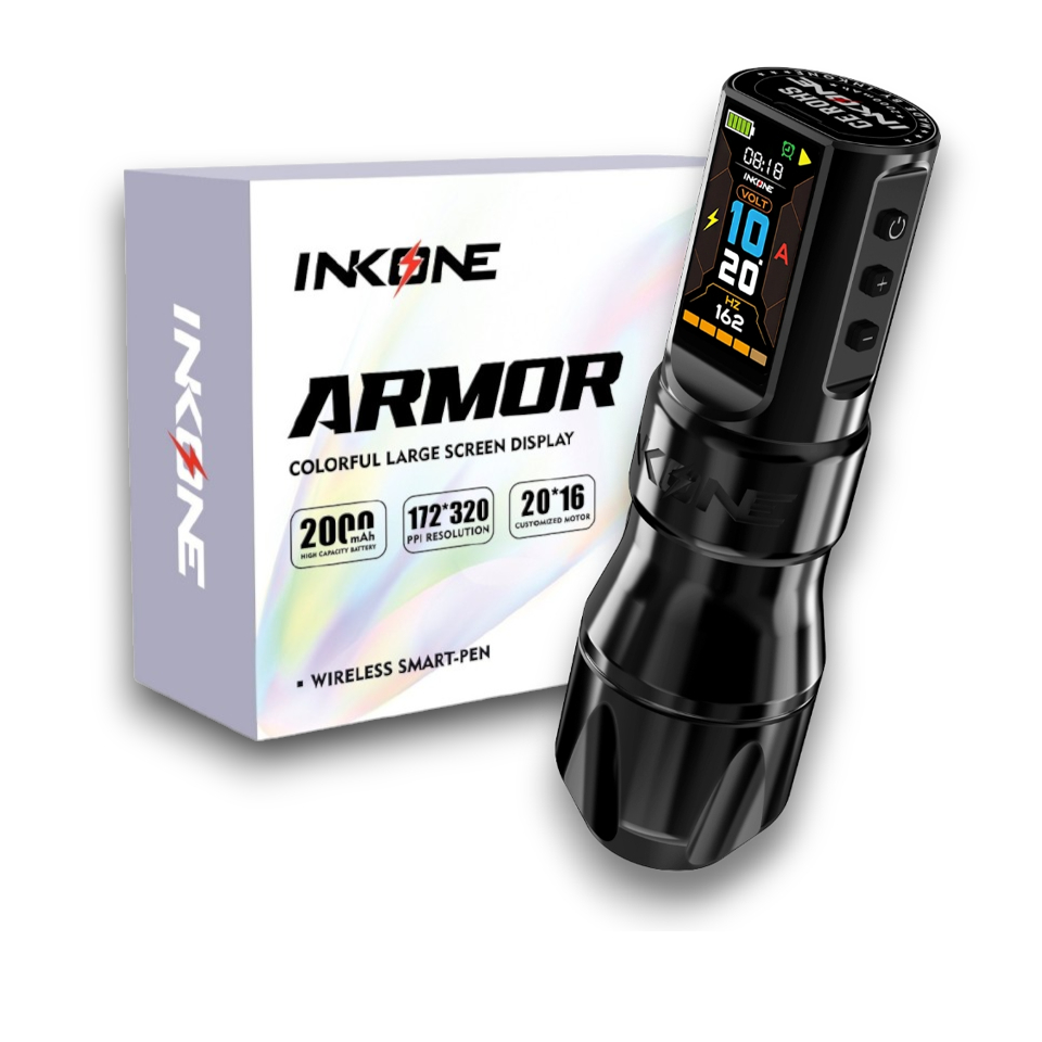 เครื่องสักไร้สาย WIRELESS INKONE รุ่น ARMOR ปากกาสักไร้สาย ฮอคเพน