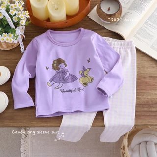 ชุดนอนเด็ก ชุดนอนกันหนาวเด็ก BABY HAPPY ชุดนอนพิมพ์ลายต่างๆ สีสันสดใสสวยงาม ผ้านิ่มอุ่นๆเหมาะสำหรับหน้าหนาว