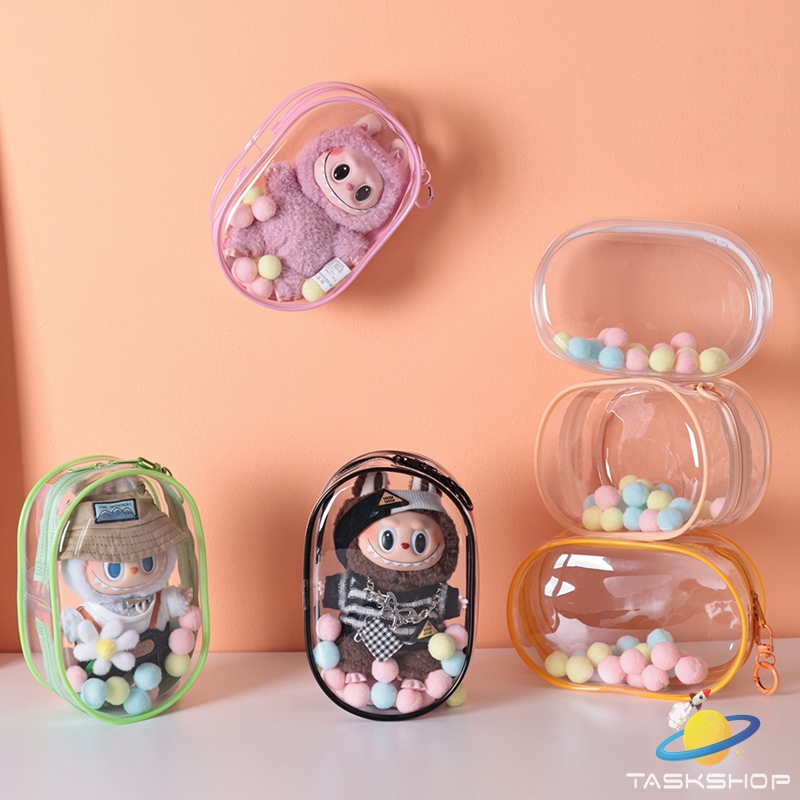 พร้อมส่ง กระเป๋า labubu V1/V2 / ชาวสวน / Teddy Lulu / Bao ao ทรงกลมรี ป้องกันฝุ่น กันแดด กันฝน กระเป๋าตุ๊กตา