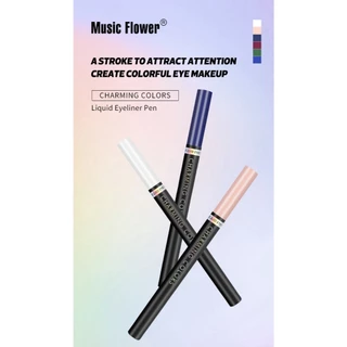 [Music Flower] Charming Colors ปากกาอายไลเนอร์น้ำเส้นคมบาง หัวนุ่มคม แห้งไว กันน้ำกันเหงื่อ 24 ชม.