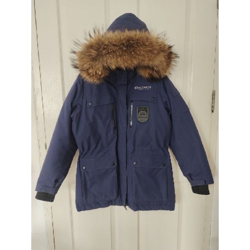 Discovery parka เสื้อกันหนาวติดลบพาร์กา parka coat สีกรมท่า เสื้อกันหนาวติดลบ เสื้อกันหิมะ