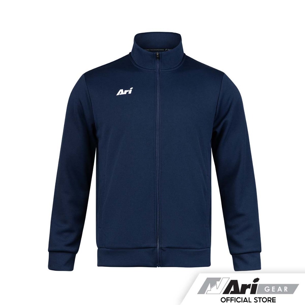 ARI ESSENTIAL TRACK JACKET - NAVY/WHITE เสื้อแจ็กเก็ต อาริ ESSENTIAL TRACK สีกรมท่า