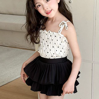 Babyonline(Y526)A1 (โปรลับลูกค้าใหม่ 32.-)(ส่งด่วน1วัน) กระโปรงกางเกงแฟชั่นสําหรับเด็กผู้หญิงแบบทรงเค้กและแบบจีบพลีท
