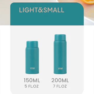 กระบอกน้ำ tyeso 2 ขนาด 150ML. 200ML.ฝาเกลียวหมุนปิดสนิทแน่น พกพาใส่กระเป๋าได้ไม่หกเลอะเทอะ