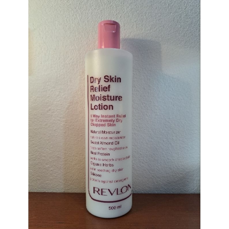 Revlon Dry Skin Relief Moisture Lotion 500 ml. เรฟลอน โลชั่นเข้มข้น สำหรับผิวแห้ง