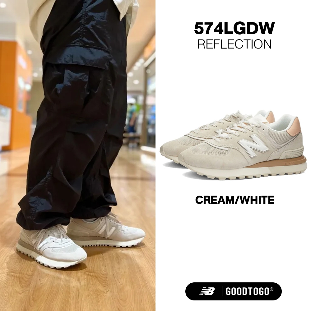 New Balance รองเท้าผ้าใบ M 574 White Cream U574LGDW (4000)