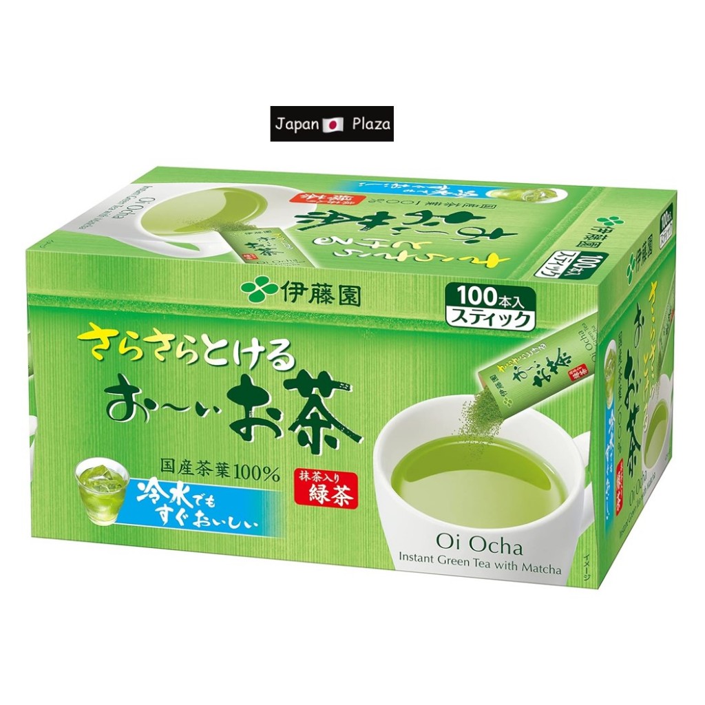 🅹🅿🇯🇵 Japan อิโตเอ็น ITOEN มัทฉะ ชาเขียว Matcha Green Tea 0.8g 100 sticks