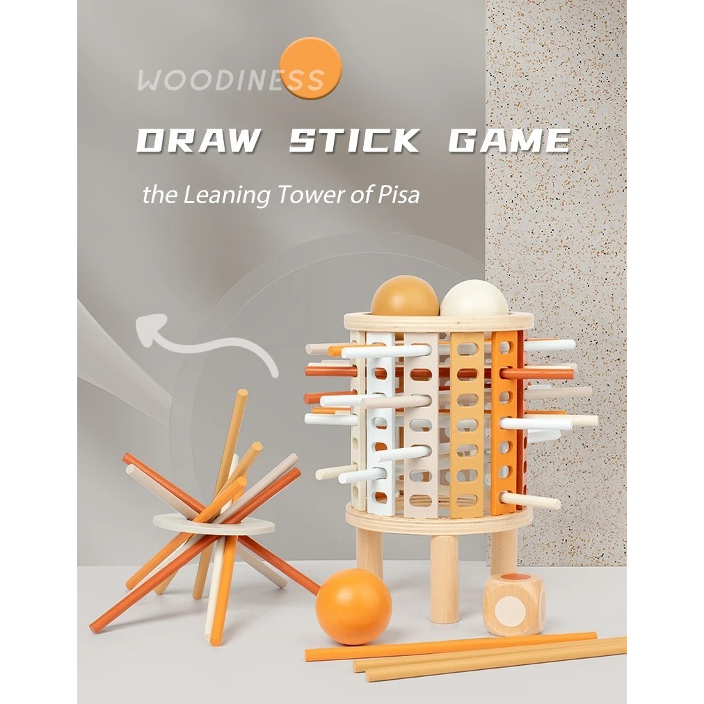 🔏🔏 2 in 1 Draw Stick Game  Pick up Stick Game เล่นได้ 2 แบบ ฝึกบาลานซ์ คล้ายเกมตึกถล่ม